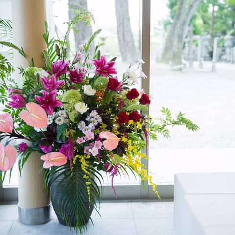 【60名様のお見積り例】近しい方々で祝宴。神前挙式+披露宴プラン