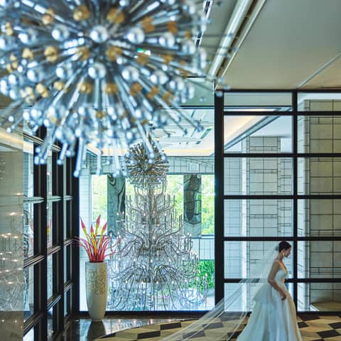 館内至るところがフォトスポット*美空間でのフォトウエディング