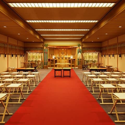 <駅前&ホテル内神殿>【本格神殿・神前式】