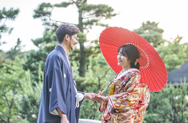 横浜市指定有形文化財 「三溪園 鶴翔閣」で結婚式/【ベストレート保証】ウエディングガーデン