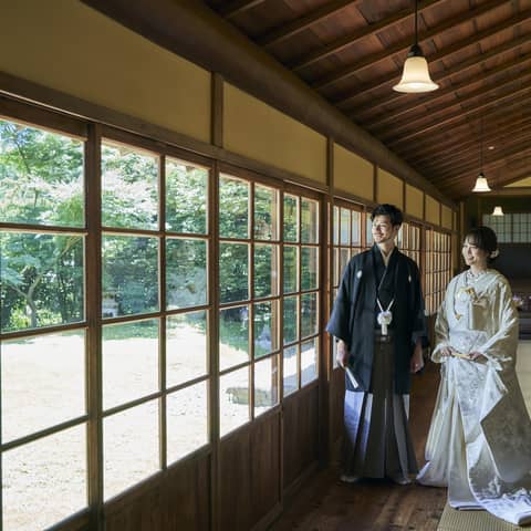 横浜市指定有形文化財 「三溪園 鶴翔閣」で結婚式/【ベストレート保証】ウエディングガーデン
