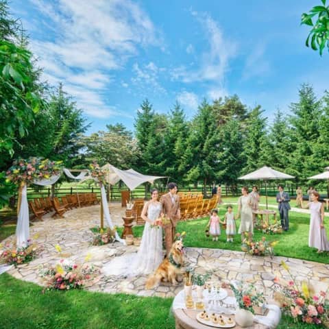 26年7,8月*平均気温25℃以下、避暑地軽井沢でサマーウエディング