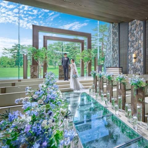 26年7,8月*平均気温25℃以下、避暑地軽井沢でサマーウエディング