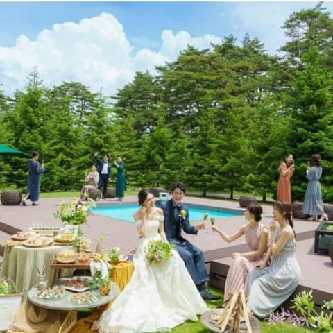 26年7,8月*【料理特典でお得】避暑地軽井沢でサマーウエディング