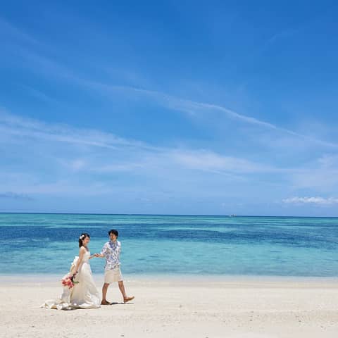 【メモラブルフォトウエディング】上質なディナーと宿泊+無人島フォト