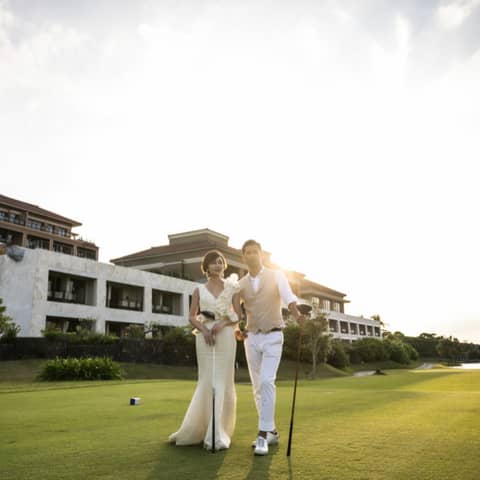 【ゴルフ場撮影付き】インポートドレス・宿泊2泊付きのフォトウエディング