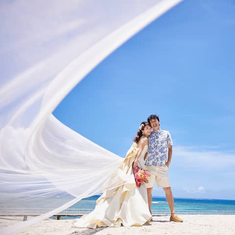 【メモラブルフォトウエディング】上質なディナーと宿泊+無人島フォト