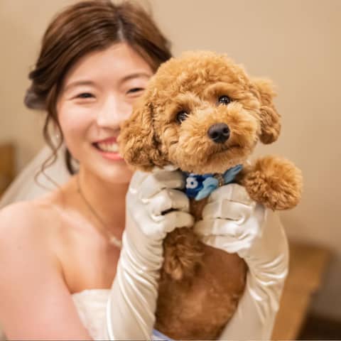 【愛犬と一緒に結婚式】大切な家族の一員と挙式+披露宴!
