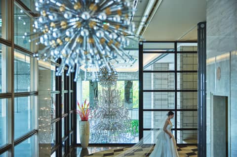 館内至るところがフォトスポット＊美空間でのフォトウエディング