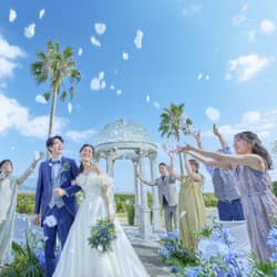 グランドプリンスホテル広島 ガーデンでの笑顔溢れるフラワーシャワー