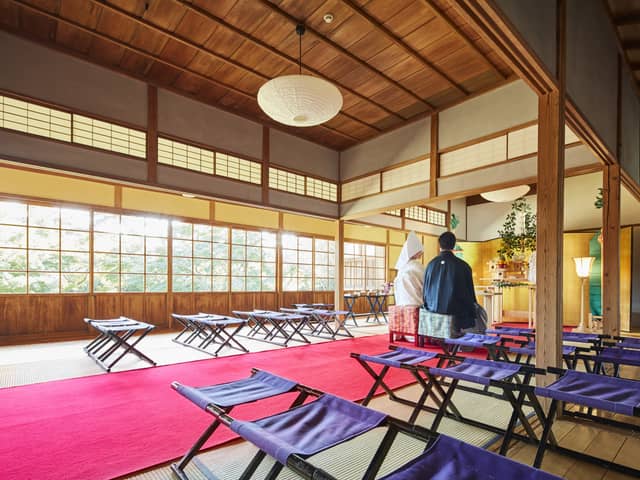 横浜市指定有形文化財 「三溪園 鶴翔閣」で結婚式/【ベストレート保証】ウエディングガーデン