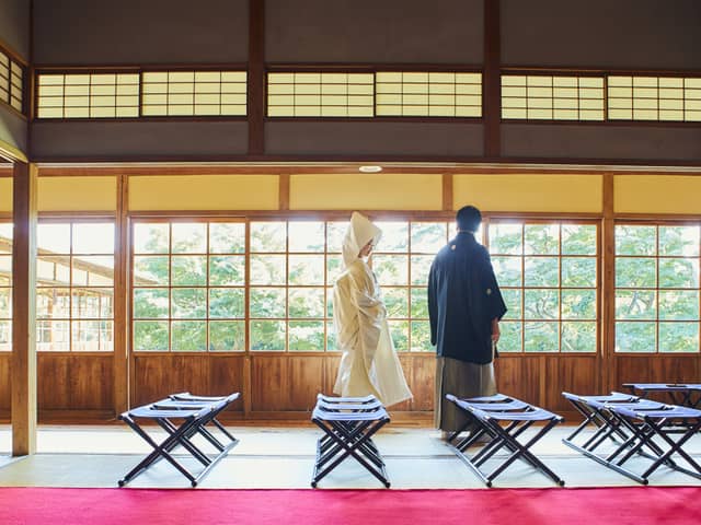 横浜市指定有形文化財 「三溪園 鶴翔閣」で結婚式/【ベストレート保証】ウエディングガーデン