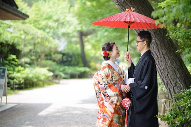 横浜市指定有形文化財 「三溪園 鶴翔閣」で結婚式／【ベストレート保証】ウエディングガーデン