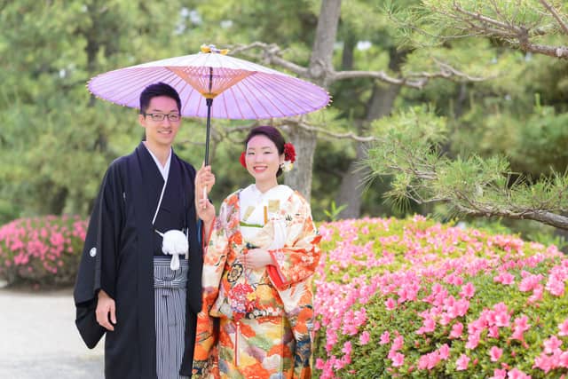 横浜市指定有形文化財 「三溪園 鶴翔閣」で結婚式／【ベストレート保証】ウエディングガーデン