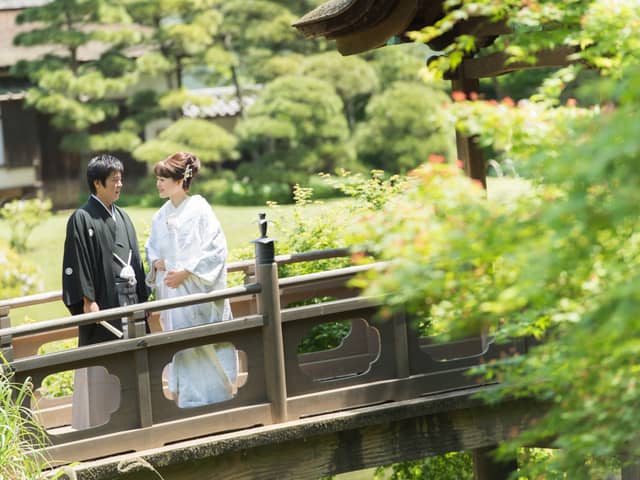 横浜市指定有形文化財 「三溪園 鶴翔閣」で結婚式/【ベストレート保証】ウエディングガーデン