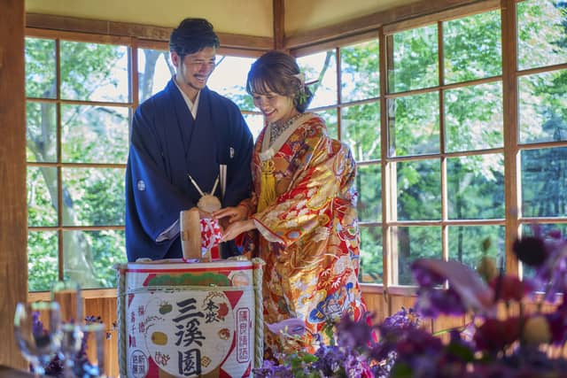 横浜市指定有形文化財 「三溪園 鶴翔閣」で結婚式／【ベストレート保証】ウエディングガーデン