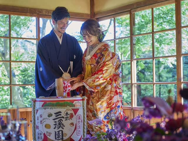 横浜市指定有形文化財 「三溪園 鶴翔閣」で結婚式/【ベストレート保証】ウエディングガーデン