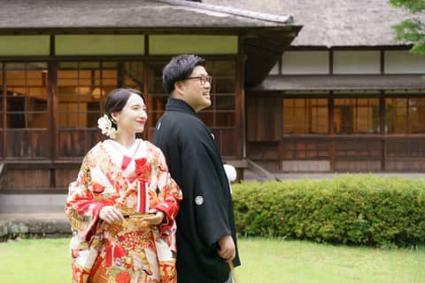 横浜市指定有形文化財 「三溪園 鶴翔閣」で結婚式／【ベストレート保証】ウエディングガーデン