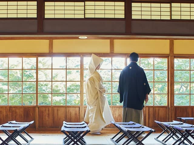 横浜市指定有形文化財 「三溪園 鶴翔閣」で結婚式/【ベストレート保証】ウエディングガーデン