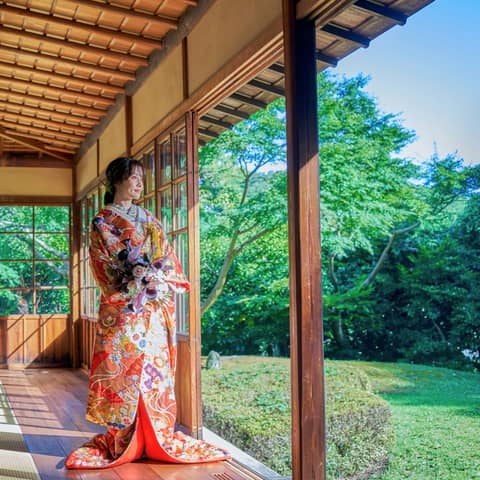 横浜市指定有形文化財 「三溪園 鶴翔閣」で結婚式／【ベストレート保証】ウエディングガーデン