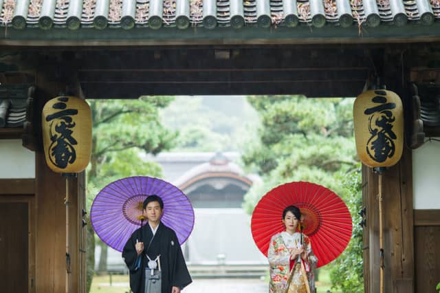 横浜市指定有形文化財 「三溪園 鶴翔閣」で結婚式／【ベストレート保証】ウエディングガーデン