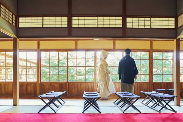 横浜市指定有形文化財 「三溪園 鶴翔閣」で結婚式／【ベストレート保証】ウエディングガーデン