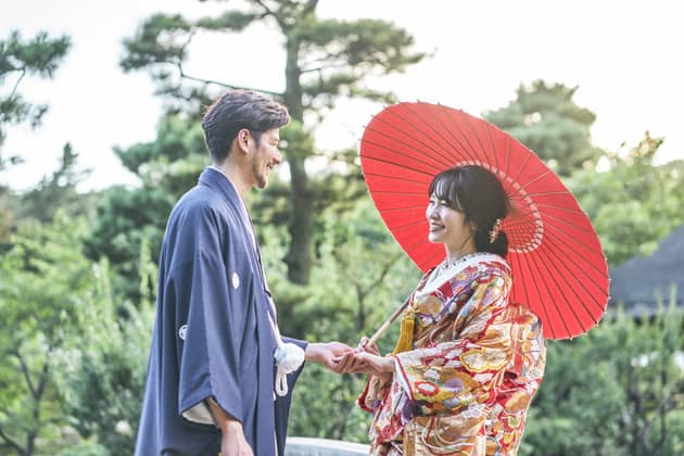 横浜市指定有形文化財 「三溪園 鶴翔閣」で結婚式／【ベストレート保証】ウエディングガーデン