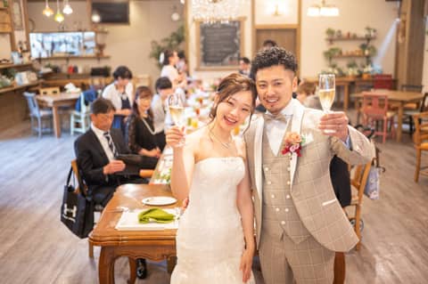 【カジュアル婚】挙式とビュッフェパーティプラン